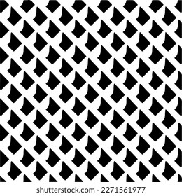  Seamless pattern with  abstract shapes. Black and white geometric  wallpaper. Repeating pattern for decor, textile and fabric.Abstraction art.