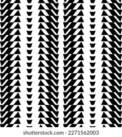  Seamless pattern with  abstract shapes. Black and white geometric  wallpaper. Repeating pattern for decor, textile and fabric.Abstraction art.