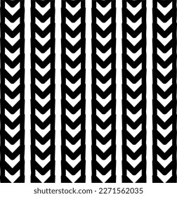  Seamless pattern with  abstract shapes. Black and white geometric  wallpaper. Repeating pattern for decor, textile and fabric.Abstraction art.