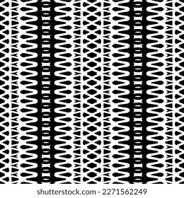  Seamless pattern with  abstract shapes. Black and white geometric  wallpaper. Repeating pattern for decor, textile and fabric.Abstraction art.