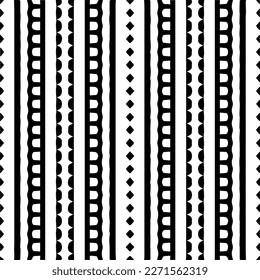  Patrón sin brillo con formas abstractas. Papel de pared geométrico en blanco y negro. Patrón repetitivo de decoración, textil y de tela.Arte abstracto.