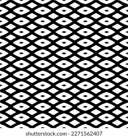  Seamless pattern with  abstract shapes. Black and white geometric  wallpaper. Repeating pattern for decor, textile and fabric.Abstraction art.