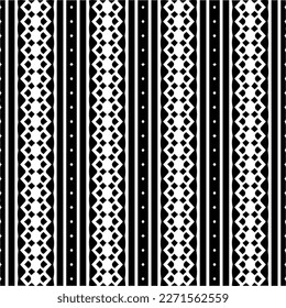  Seamless pattern with  abstract shapes. Black and white geometric  wallpaper. Repeating pattern for decor, textile and fabric.Abstraction art.