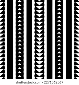  Seamless pattern with  abstract shapes. Black and white geometric  wallpaper. Repeating pattern for decor, textile and fabric.Abstraction art.