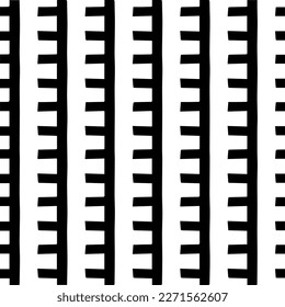  Seamless pattern with  abstract shapes. Black and white geometric  wallpaper. Repeating pattern for decor, textile and fabric.Abstraction art.
