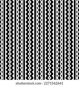  Nahtloses Muster mit abstrakten Formen. geometrische Tapete in Schwarz-Weiß. Wiederholung Muster für Dekoration, Textilien und Stoff.Abstraktion Kunst.