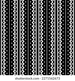  Seamless pattern with  abstract shapes. Black and white geometric  wallpaper. Repeating pattern for decor, textile and fabric.Abstraction art.