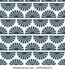 Seamless pattern with abstract shapes in blue and green. Colorful vector illustration.