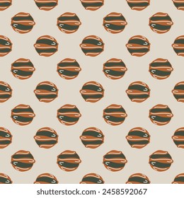 Patrón sin fisuras con Formas abstractas. Fondo de moda decorativo en estilo minimalista. Ilustración vectorial.