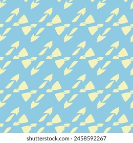 Seamless pattern with abstract shapes. Decorative trendy background in minimalist style. Vector Illustration.