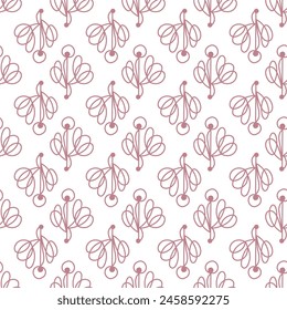 Seamless pattern with abstract shapes. Decorative trendy background in minimalist style. Vector Illustration.
