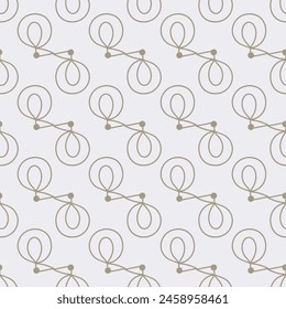 Seamless pattern with abstract shapes. Decorative trendy background in minimalist style. Vector Illustration.