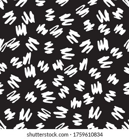 Seamless pattern with abstract shapes. Doodles texture vector hand drawn template background. 