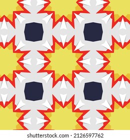 seamless pattern with abstract shapes. geometric pattern, green and yellow pattern, Vector texture, Repeat pattern for fashion, textile design, on wall paper, wrapping paper, fabrics and home decor.
