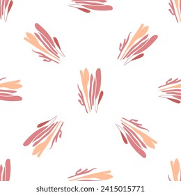 Seamless pattern with abstract shapes in minimalist style. Decorative modern background. 