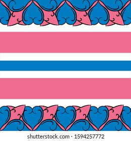 Seamless pattern with abstract shapes. The ornament. Abstract texture designs can be used for backgrounds, motifs, textile, wallpapers, fabrics, gift wrapping, templates. Vector illustration.