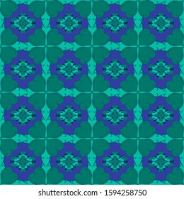 Seamless pattern with abstract shapes. The ornament. Abstract texture designs can be used for backgrounds, motifs, textile, wallpapers, fabrics, gift wrapping, templates. Vector illustration.