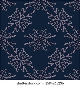 Seamless pattern with abstract shapes. The ornament. Abstract texture designs can be used for backgrounds, motifs, textile, wallpapers, fabrics, gift wrapping, templates. Vector illustration.