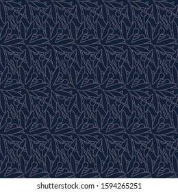 Seamless pattern with abstract shapes. The ornament. Abstract texture designs can be used for backgrounds, motifs, textile, wallpapers, fabrics, gift wrapping, templates. Vector illustration.