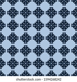 Seamless pattern with abstract shapes. The ornament. Abstract texture designs can be used for backgrounds, motifs, textile, wallpapers, fabrics, gift wrapping, templates. Vector illustration.