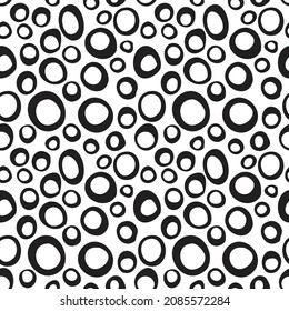 Patrón sin inconvenientes, formas abstractas. Ovales y círculos. Fondo geométrico vectorial. 