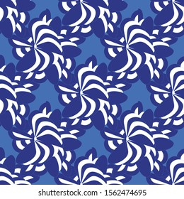 Seamless pattern with abstract shapes. Texture can be used for backgrounds, textile, gift wrapping. Vector illustration.