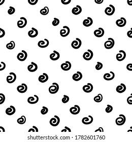 Seamless pattern with abstract shapes, vector illustration