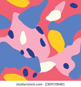 Seamless pattern with abstract shapes. Vector illustration for your design. background design template