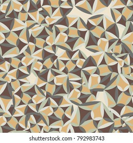 Seamless pattern. Abstract six-color camouflage. Autumn colors.