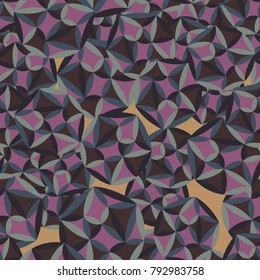 Seamless pattern. Abstract six-color camouflage. Autumn colors.