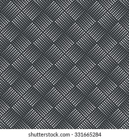 Seamless pattern. Abstract small dotted background. Modern stylish texture with regularly repeating geometrical shapes, dots, dotted lines, rhombuses. Vector element of graphical design