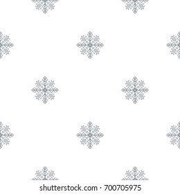 Seamless pattern with abstract  snowflakes  Light Christmas background Vector illustration The theme of winter, new year, holiday for printing on fabrics, paper, covers, postcards, gift wrap