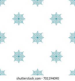 Seamless pattern with abstract  snowflakes  Light Christmas background Vector illustration The theme of winter, new year, holiday for printing on fabrics, paper, covers, postcards, gift wrap