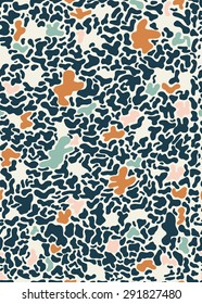 Seamless pattern with abstract spots 1