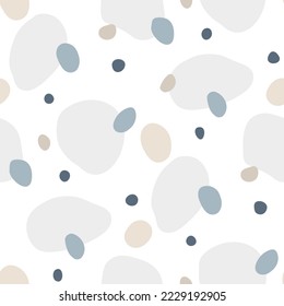 Seamless pattern with abstract spots