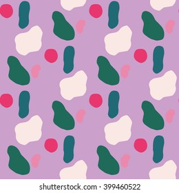 Seamless pattern with abstract spots