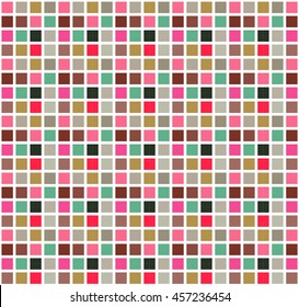 Seamless pattern abstract square pixel mosaic tile background