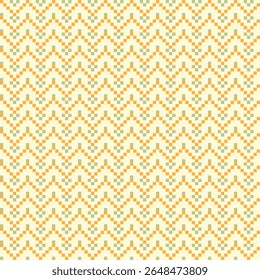seamless pattern abstract square shape stacked into triangle with color yellow and green