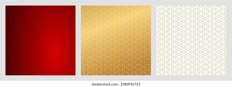 Seamless pattern abstract star christmas background with elegant golden vector lines 