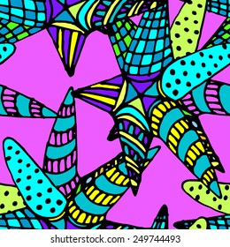 Seamless pattern abstract with star. Colorful 5