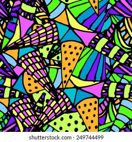 Seamless pattern abstract with star. Colorful 2