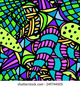 Seamless pattern abstract with star. Colorful 7