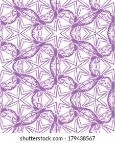 Seamless pattern with abstract stars