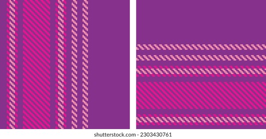 Seamless pattern abstract stripe set. Colored striped background pixel texture . Textile design. Vector graphics of printing on fabric, shirt, textile, curtain and tablecloth.
