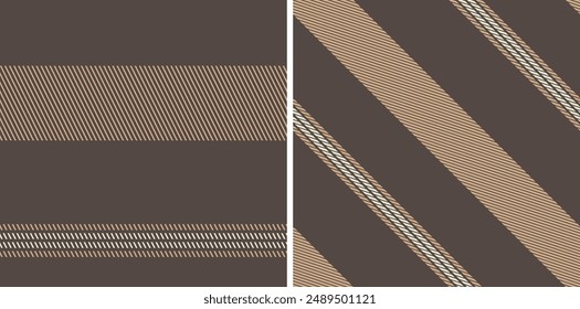 Seamless pattern abstract stripe set. Colored striped background texture. Textile design. Vector graphics of printing on fabric, shirt, textile, curtain and tablecloth.