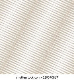 Seamless pattern. Abstract striped texture. Pastel diagonal lines. Stylish texture with volume wavy effect