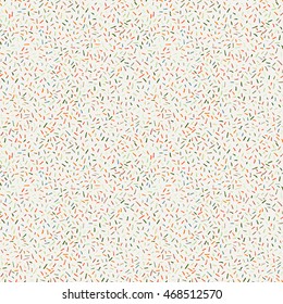 Seamless pattern of abstract strokes and dots. Vector background.