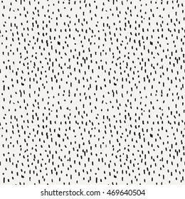 Seamless pattern of abstract strokes and dots. Vector background.