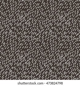 Seamless pattern of abstract strokes and dots. Vector background.