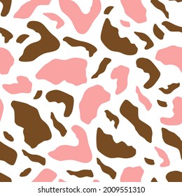 Seamless pattern in abstract style. Colorful spots on a light background for design. Vector illustration